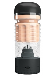 Вибромастурбатор-вагина Emily в черной колбе - Baile - в Смоленске купить с доставкой