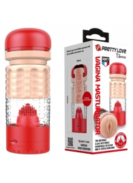 Вибромастурбатор-вагина Emily в красной колбе - Baile - в Смоленске купить с доставкой