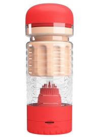 Вибромастурбатор-вагина Emily в красной колбе - Baile - в Смоленске купить с доставкой