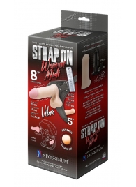 Вибрострапон Woman Midi с вагинальной пробкой - 22 см. - LOVETOY (А-Полимер) - купить с доставкой в Смоленске