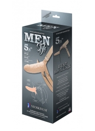 Телесный мужской парапротез MEN STYLE - 15 см. - LOVETOY (А-Полимер) - купить с доставкой в Смоленске