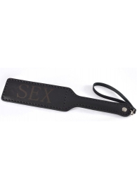 Черная гладкая шлепалка SEX - 35 см. - Sitabella - купить с доставкой в Смоленске