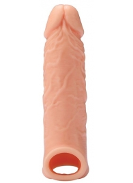 Телесная насадка EXTENDER WITH BALL STRAP 6.5 - 17 см. - Dream Toys - в Смоленске купить с доставкой