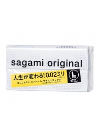 Презервативы Sagami Original 0.02 L-size увеличенного размера - 10 шт. - Sagami - купить с доставкой в Смоленске