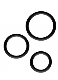 Набор из 3 эрекционных колец SILICONE COCKRINGS - Dream Toys - в Смоленске купить с доставкой