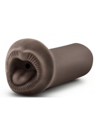 Коричневый мастурбатор-ротик Naughty Nicole - Blush Novelties - в Смоленске купить с доставкой