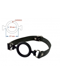 Черный кляп-рамка на регулируемых ремешках - Sitabella - купить с доставкой в Смоленске