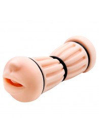 Телесный двусторонний мастурбатор Nancy - ротик и вагина - Baile - в Смоленске купить с доставкой