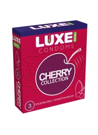 Презервативы с ароматом вишни LUXE Royal Cherry Collection - 3 шт. - Luxe - купить с доставкой в Смоленске