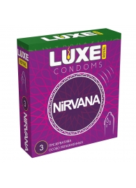Презервативы с увеличенным количеством смазки LUXE Royal Nirvana - 3 шт. - Luxe - купить с доставкой в Смоленске