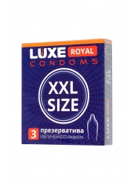 Презервативы увеличенного размера LUXE Royal XXL Size - 3 шт. - Luxe - купить с доставкой в Смоленске