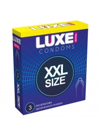 Презервативы увеличенного размера LUXE Royal XXL Size - 3 шт. - Luxe - купить с доставкой в Смоленске