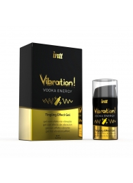 Жидкий интимный гель с эффектом вибрации Vibration! Vodka Energy - 15 мл. - INTT - купить с доставкой в Смоленске