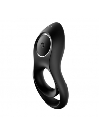 Черное эрекционное виброкольцо Legendary Duo - Satisfyer - в Смоленске купить с доставкой