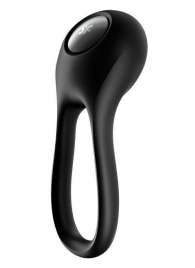 Черное эрекционное виброкольцо Majestic Duo - Satisfyer - в Смоленске купить с доставкой