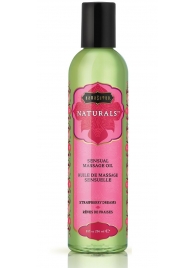 Массажное масло Naturals Strawberry Dreams с ароматом клубники - 236 мл. - Kama Sutra - купить с доставкой в Смоленске