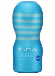 Мастурбатор с охлаждающей смазкой TENGA Original Vacuum Cup Cool - Tenga - в Смоленске купить с доставкой