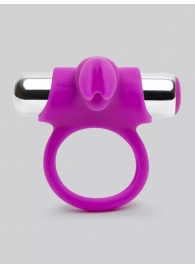 Лиловое виброкольцо с пультом ДУ Remote Control Cock Ring - Happy Rabbit - в Смоленске купить с доставкой