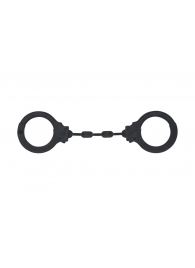 Черные силиконовые наручники Suppression - Lola Games - купить с доставкой в Смоленске