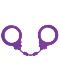 Фиолетовые силиконовые наручники Suppression - Lola Games - купить с доставкой в Смоленске