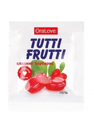 Гель-смазка Tutti-frutti со вкусом барбариса - 4 гр. - Биоритм - купить с доставкой в Смоленске