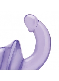 Фиолетовый безремневой страпон Strapless Strap-On - Lux Fetish - купить с доставкой в Смоленске
