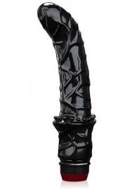 Черный вибромассажер простаты 6  Premium Prostate Massager - BlueLine - в Смоленске купить с доставкой