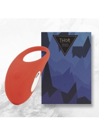 Красное кольцо с вибрацией Thor Cockring - FeelzToys - в Смоленске купить с доставкой