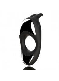 Черное эрекционное кольцо с двумя моторами Zeus Dual Vibe Cock Ring - FeelzToys - в Смоленске купить с доставкой