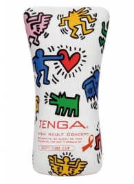 Мастурбатор-туба Keith Haring Soft Tube CUP - Tenga - в Смоленске купить с доставкой