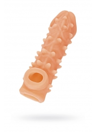 Телесная закрытая насадка с пупырышками Cock Sleeve Size S - 13,8 см. - KOKOS - в Смоленске купить с доставкой