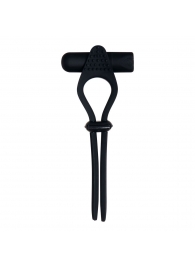 Черное эрекционное лассо с вибропулей Black Tie Affair - Zero Tolerance - в Смоленске купить с доставкой