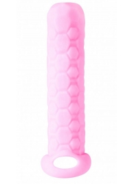 Розовый фаллоудлинитель Homme Long - 13,5 см. - Lola Games - в Смоленске купить с доставкой