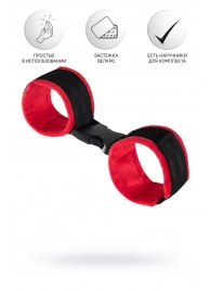 Красно-черные велюровые оковы Anonymo - ToyFa - купить с доставкой в Смоленске