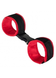 Красно-черные велюровые оковы Anonymo - ToyFa - купить с доставкой в Смоленске