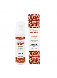 Разогревающее массажное масло  с ароматом клубники Gourmet Strawberry - 50 мл. - Exsens - купить с доставкой в Смоленске