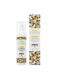 Разогревающее массажное масло с ароматом пина колада Gourmet Pina Colada - 50 мл. - Exsens - купить с доставкой в Смоленске