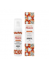 Разогревающее массажное масло Gourmet White Peach Organic с органическими ингредиентами - 50 мл. - Exsens - купить с доставкой в Смоленске