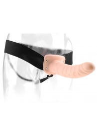 Полый страпон 8  Hollow Strap-On телесного цвета - 19 см. - Pipedream - купить с доставкой в Смоленске