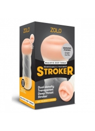 Мастурбатор-ротик ZOLO DEEP THROAT - Zolo - в Смоленске купить с доставкой