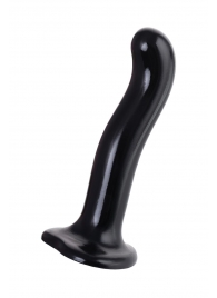 Черный стимулятор для пар P G-Spot Dildo Size L - 19 см. - Strap-on-me - в Смоленске купить с доставкой