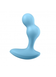 Голубой анальный вибростимулятор Deep Driver - 11,2 см. - Satisfyer - в Смоленске купить с доставкой