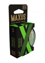 Презервативы в пластиковом кейсе MAXUS AIR Mixed - 3 шт. - Maxus - купить с доставкой в Смоленске