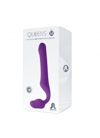 Лиловый безремневой страпон Queens M - Adrien Lastic - купить с доставкой в Смоленске