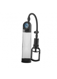 Прозрачная вакуумная помпа с манометром Deluxe Penis Pump - Dream Toys - в Смоленске купить с доставкой
