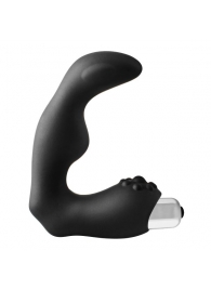 Черный вибромассажер простаты FantASStic Vibrating Prostate Massager - 11,3 см. - Dream Toys - в Смоленске купить с доставкой