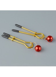 Золотистые зажимы с колокольчиками Gold - Sitabella - купить с доставкой в Смоленске