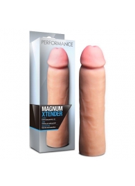 Телесная фаллическая насадка на пенис Magnum Xtender - 23 см. - Blush Novelties - в Смоленске купить с доставкой