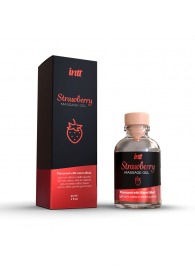 Массажный гель с ароматом клубники Strawberry - 30 мл. - INTT - купить с доставкой в Смоленске