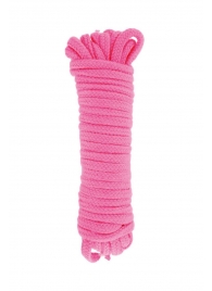 Розовая веревка для связывания Sweet Caress Rope - 10 метров - Sweet Caress - купить с доставкой в Смоленске